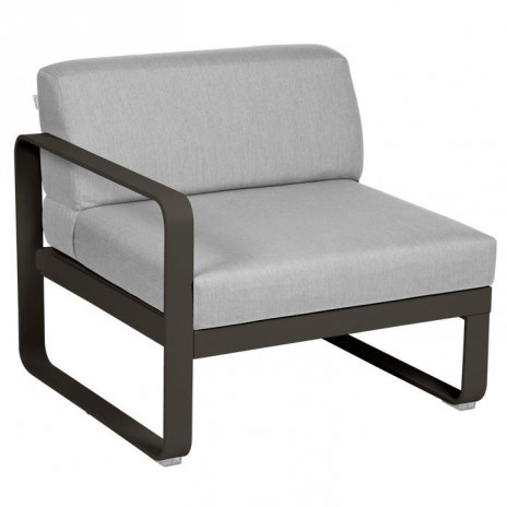 Module gauche Bellevie 1 place gris flanelle