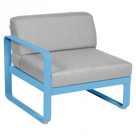Module gauche Bellevie 1 place gris flanelle