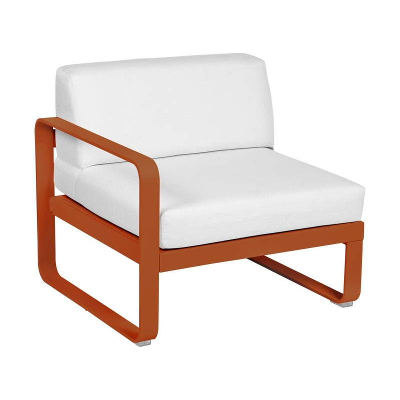 Module gauche Bellevie 1 place blanc frisé