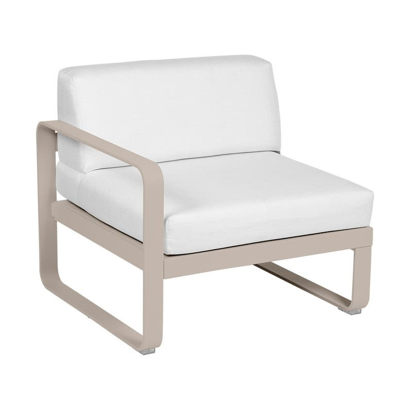 Module gauche Bellevie 1 place blanc frisé