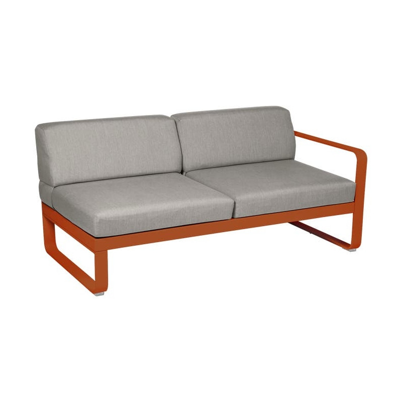 Module Droit 2 Places Bellevie Taupe Grisé