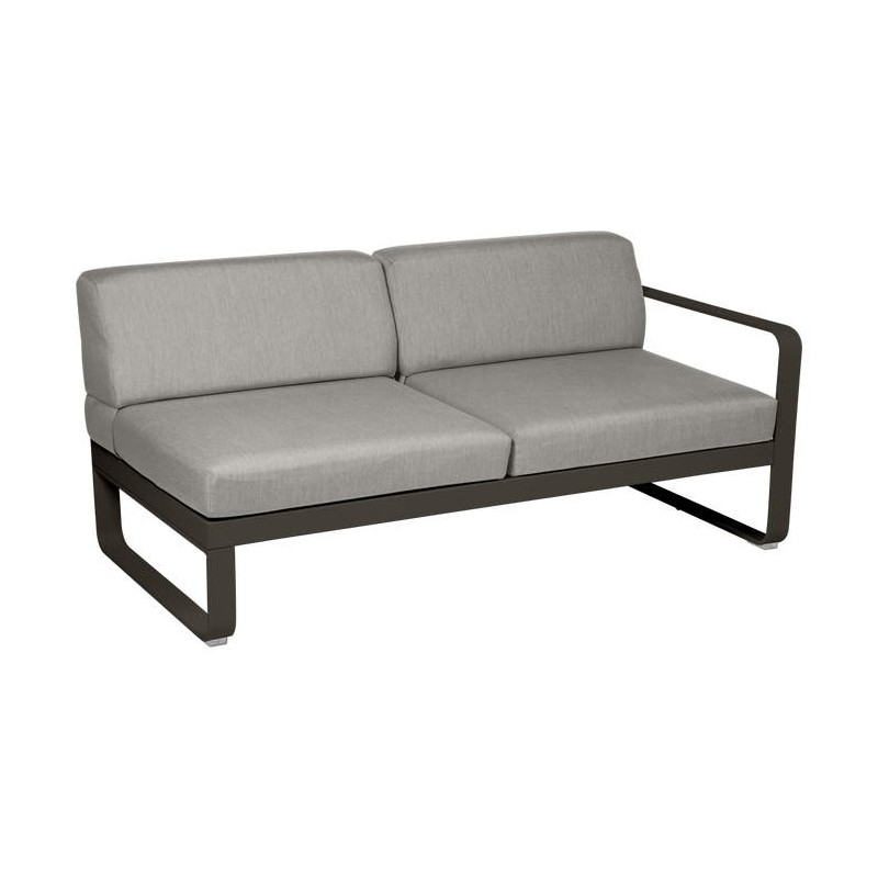 Module Droit 2 Places Bellevie Taupe Grisé