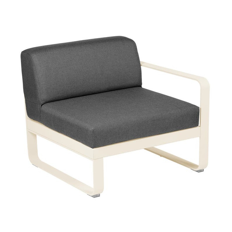 Module droit Bellevie 1place gris graphite