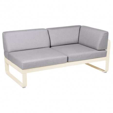 Module d'angle Droit 2 Places Bellevie gris flanelle