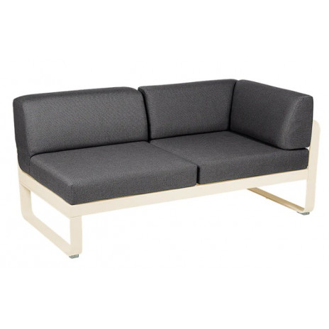 Module d'angle Droit 2 Places Bellevie gris graphite