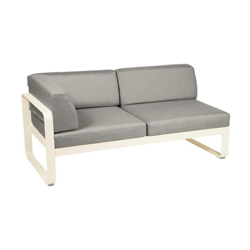 Module d'angle Gauche 2 Places Bellevie gris flanelle