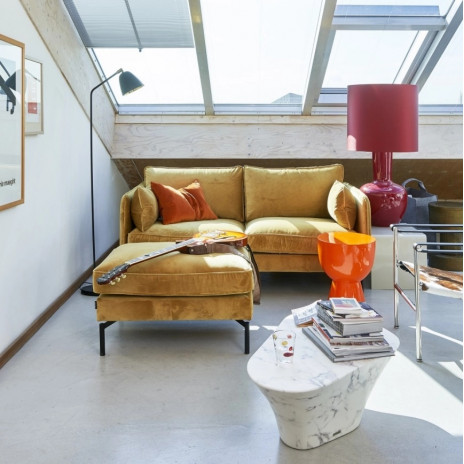 Table basse Oval Marble Look