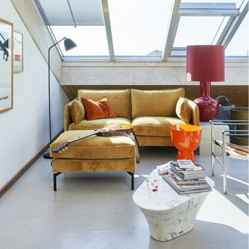 Table basse Oval Marble Look