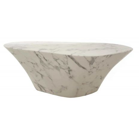Table basse Oval Marble Look