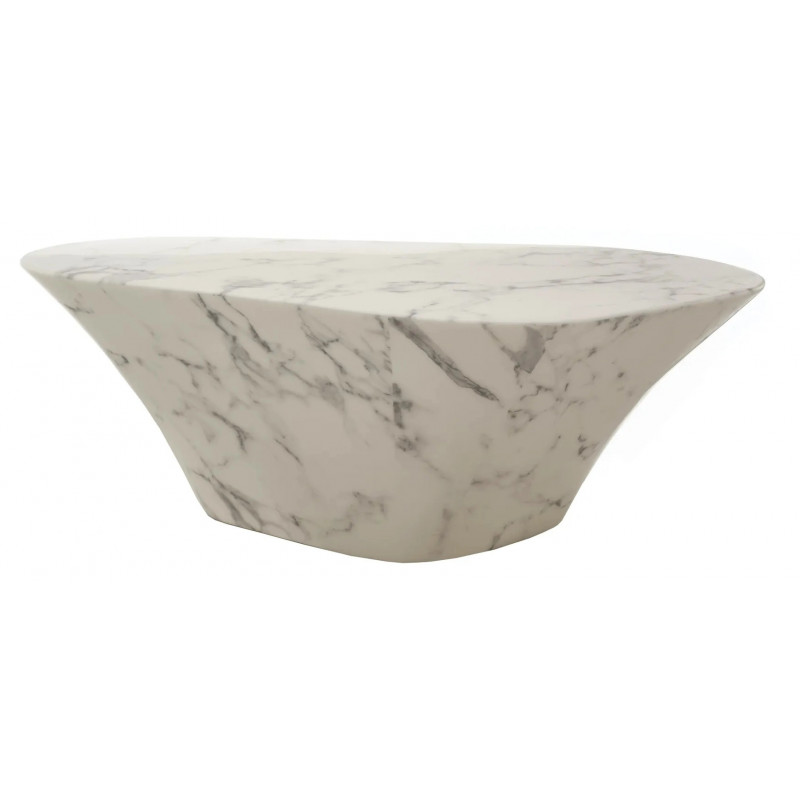 Table basse Oval Marble Look