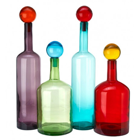 Carafe Bubbles & Bottles chic - lot de 4 XXL
