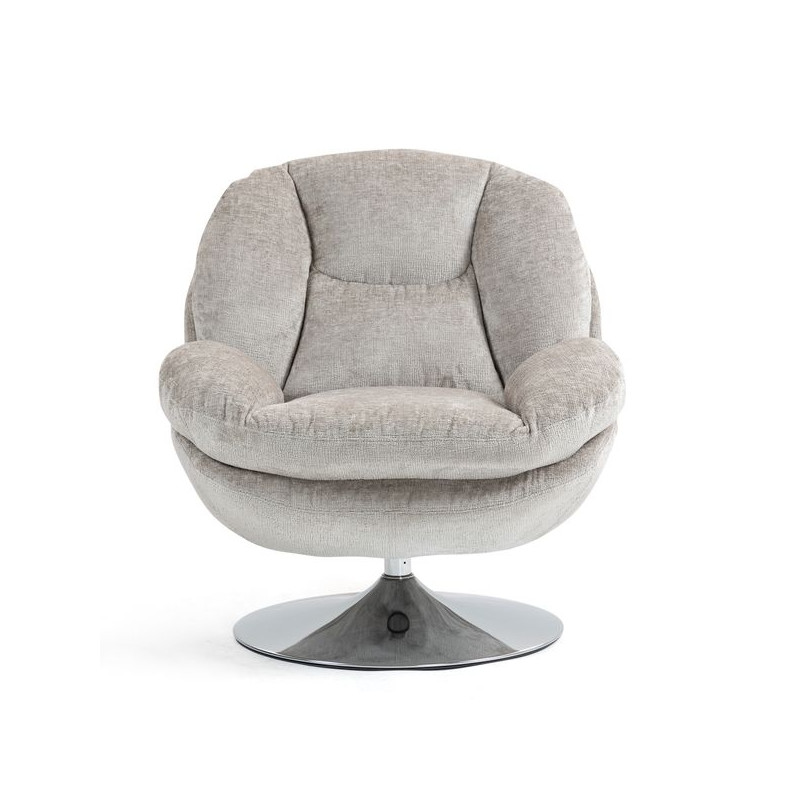 Fauteuil Pivotant Taupe