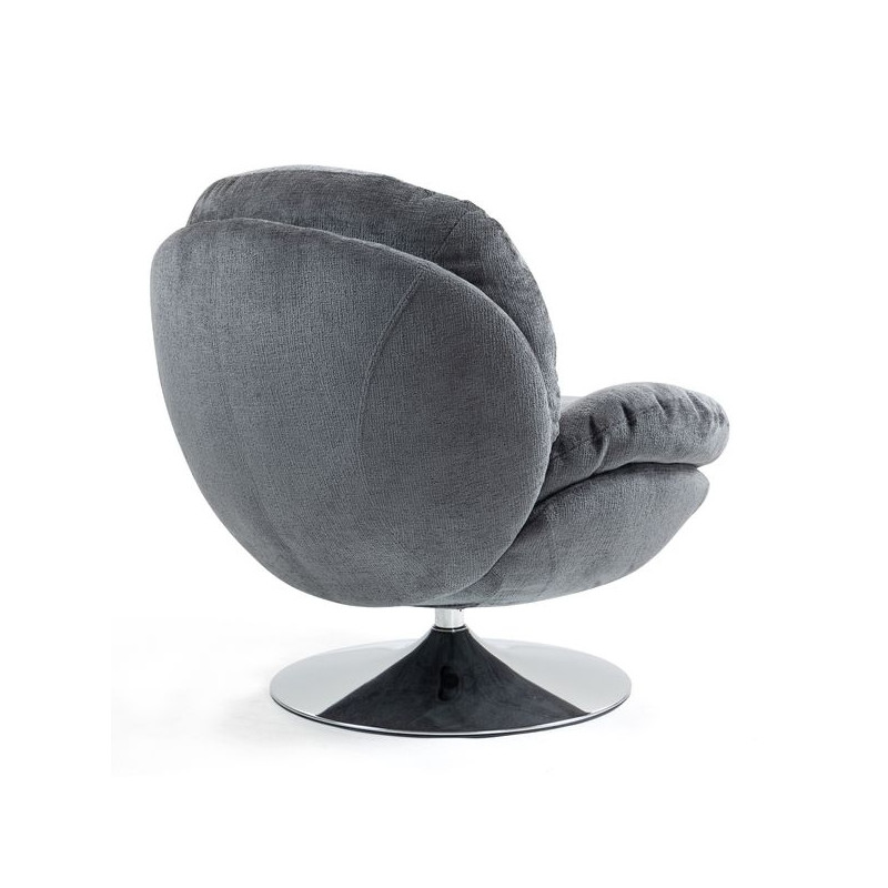 Fauteuil Pivotant Gris Foncé