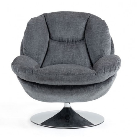 Fauteuil Pivotant Gris Foncé
