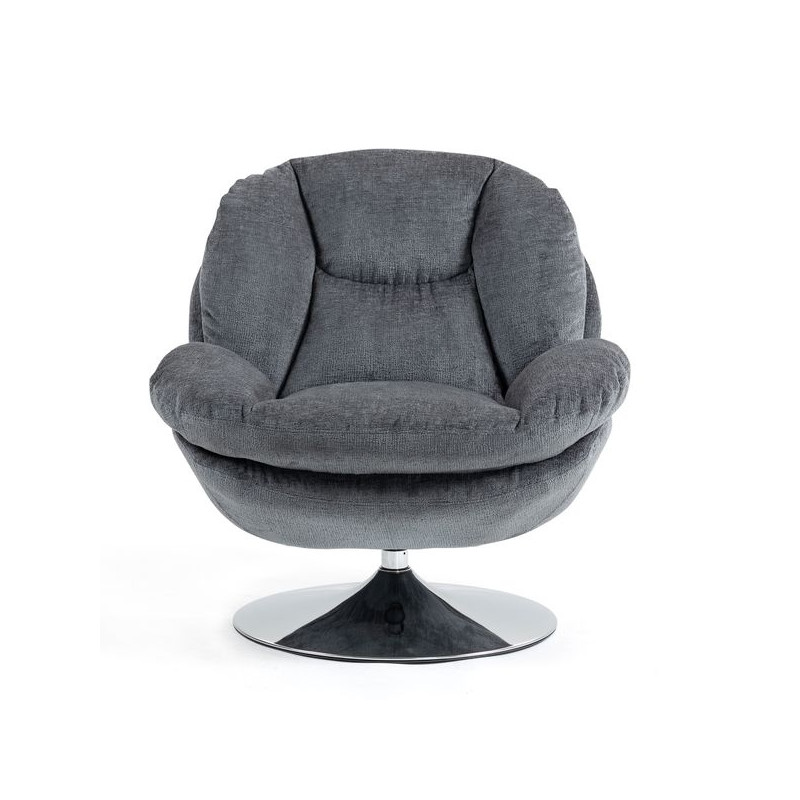 Fauteuil Pivotant Gris Foncé