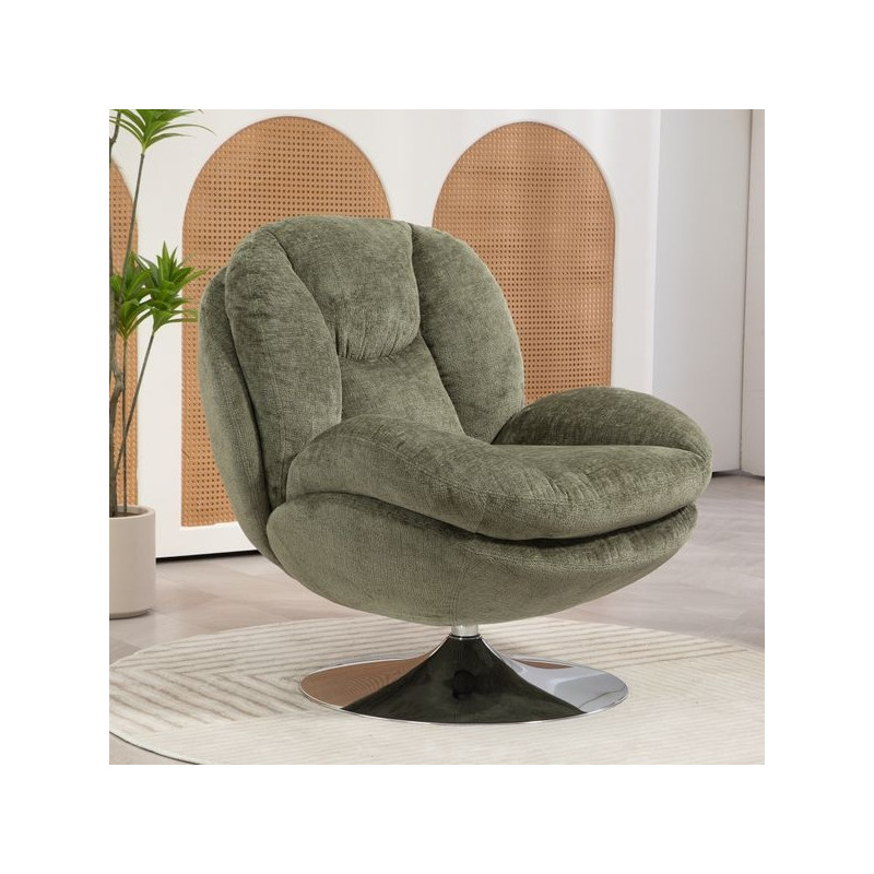 Fauteuil Pivotant Kaki