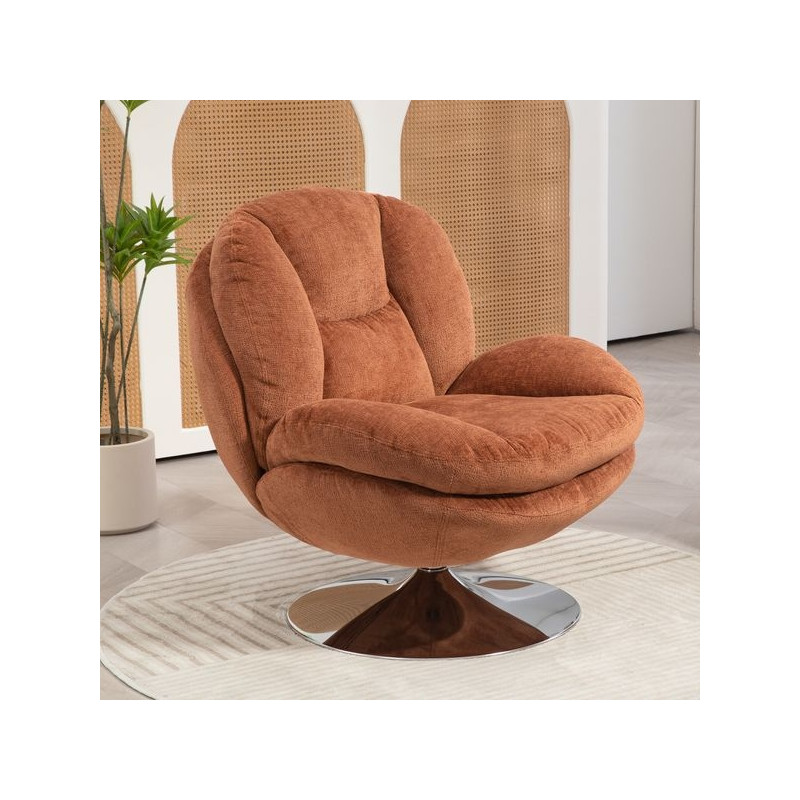Fauteuil Pivotant Rouille