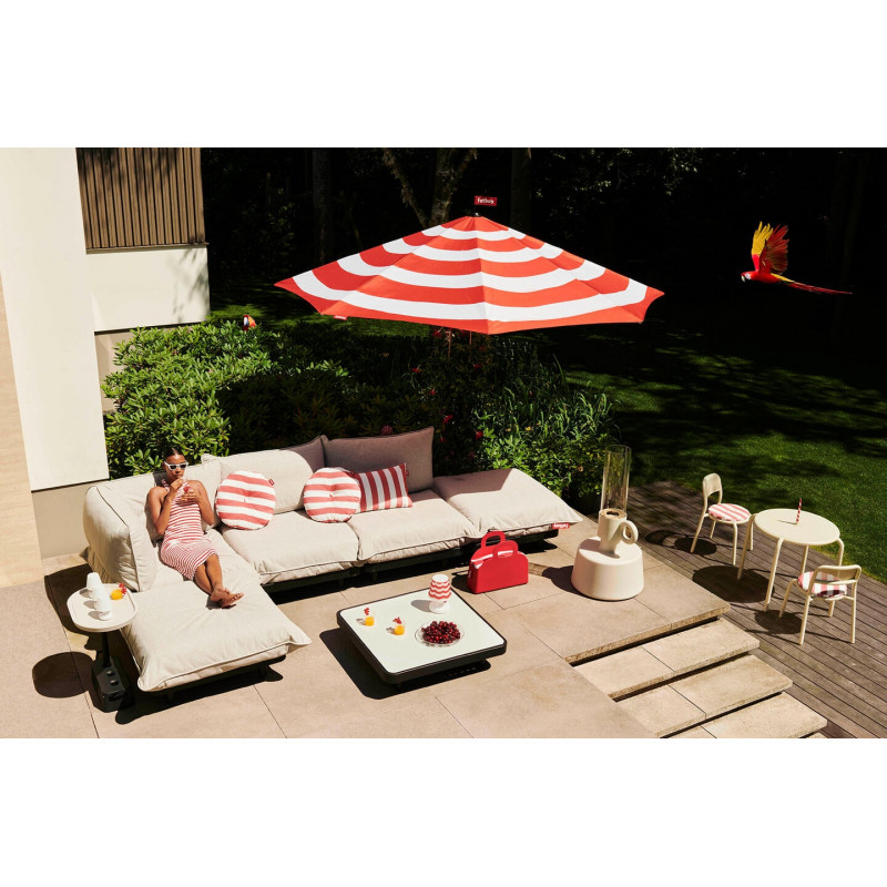 Parasol Stripesol avec base noir