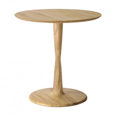 Table Torsion ronde en chêne