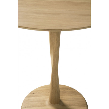 Table Torsion ronde en chêne