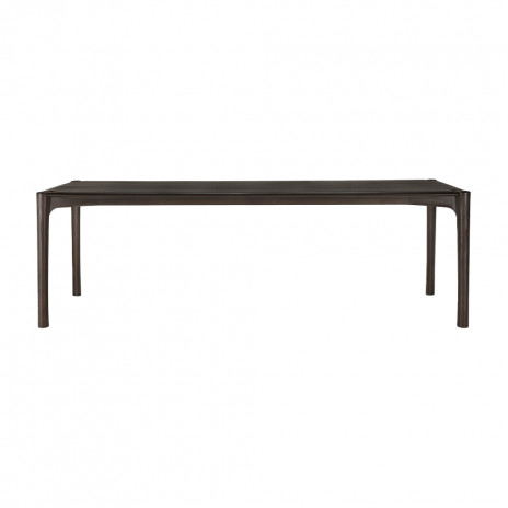 Table PI Teck brun foncé