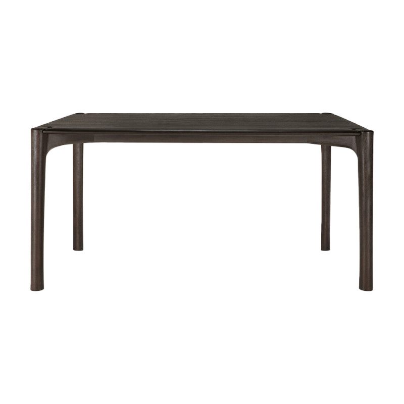 Table PI Teck brun foncé