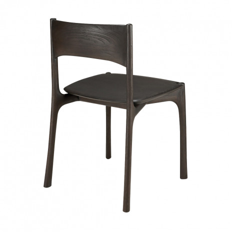 Chaise PI Teck brun foncé