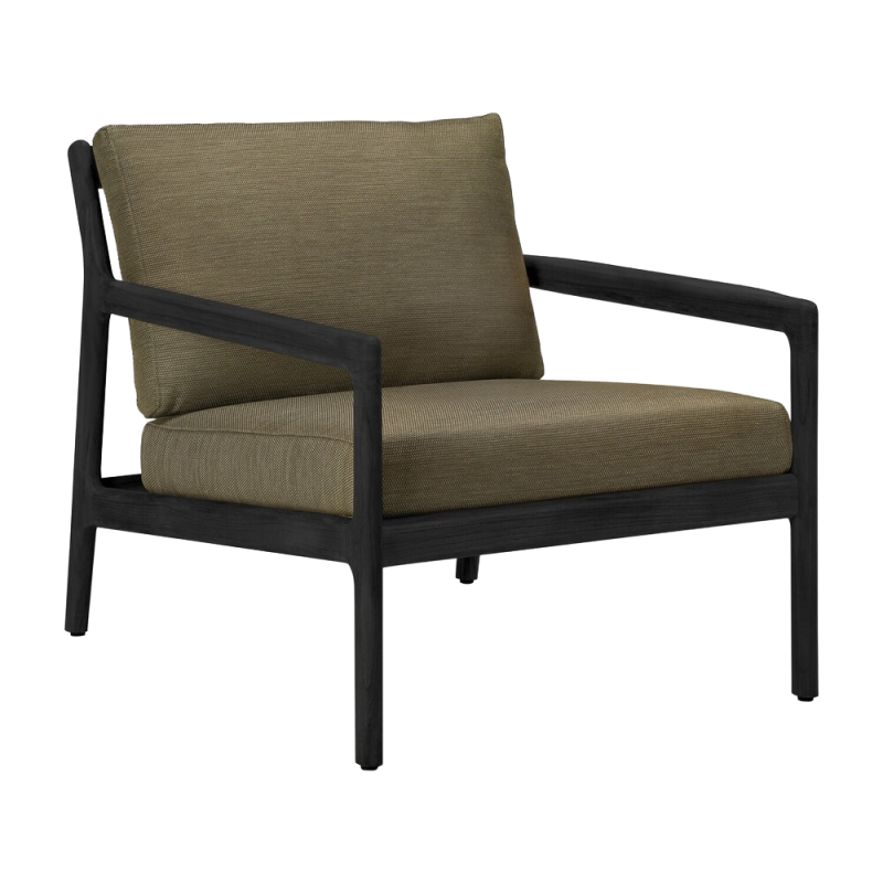 Fauteuil de jardin Jack en Teck Noir