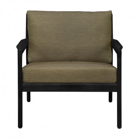 Fauteuil de jardin Jack en Teck Noir