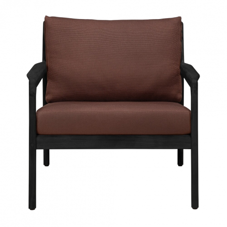 Fauteuil de jardin Jack en Teck Noir