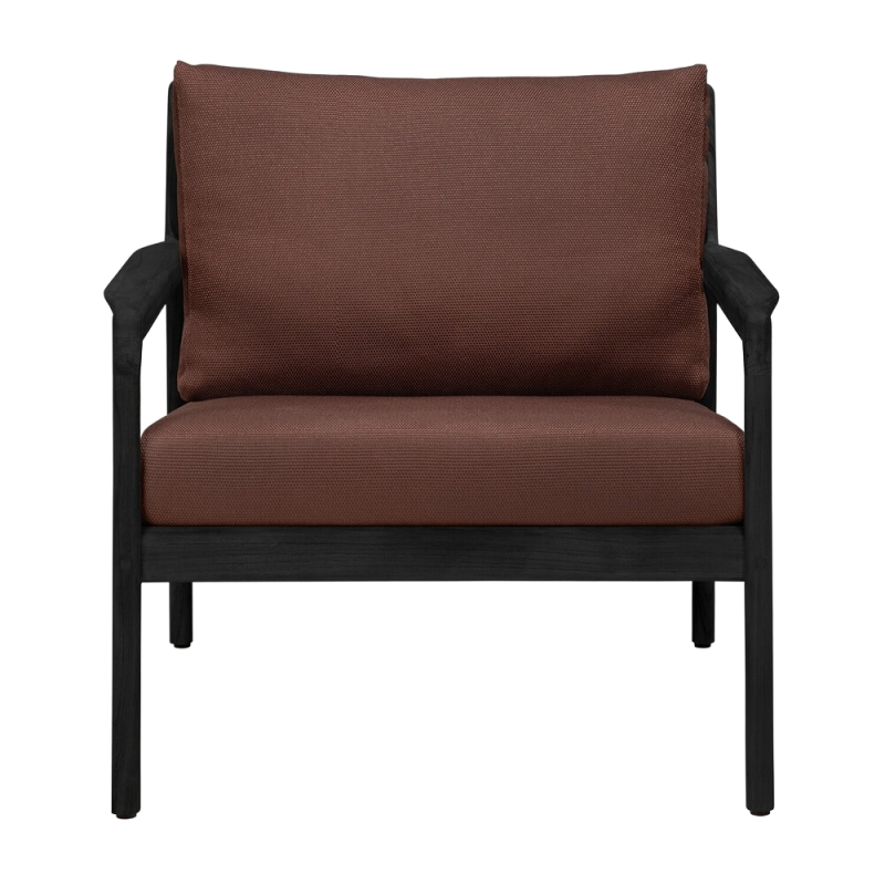 Fauteuil de jardin Jack en Teck Noir