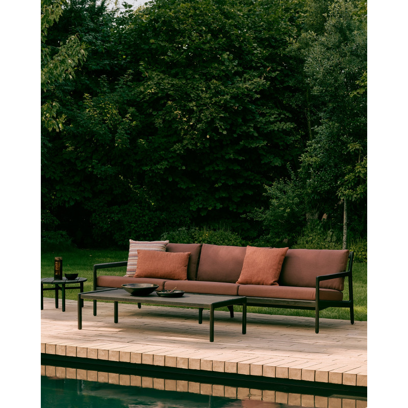 Fauteuil de jardin Jack en Teck Noir