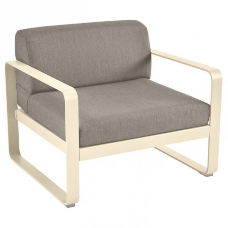 Fauteuil Bellevie taupe grisé