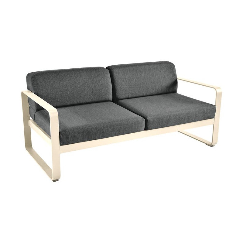Canapé 2 places Bellevie gris graphite